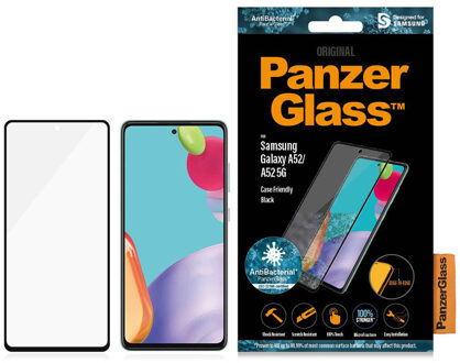 PanzerGlass Samsung Galaxy A52/A52 5G Case Friendly Smartphone screenprotector Zwart