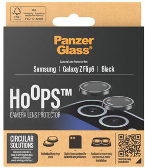 PanzerGlass Samsung Galaxy Z Flip6 PanzerGlass Hoepels Camera Lens Beschermer - Zwart