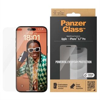 PanzerGlass screenprotector iPhone 15 Pro Max CF Clear