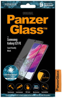 PanzerGlass screenprotector Samsung Galaxy S21 FE (Zwart)