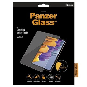 PanzerGlass Screenprotector voor Galaxy Tab S7/S8 (Case Friendly) Tablet screenprotector Transparant