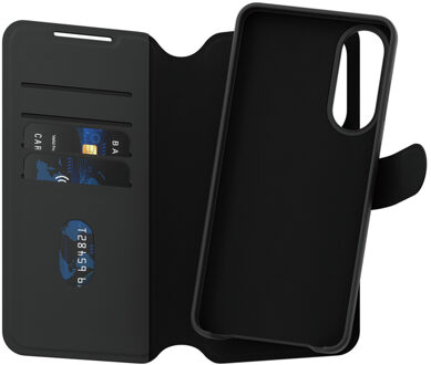 PanzerGlass Tango 2 in 1 Wallet Case MagSafe voor de Samsung Galaxy S25 Edge - Black Transparant