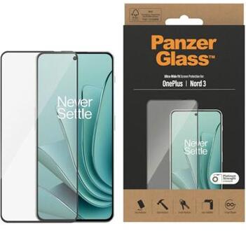 PanzerGlass Ultra-Wide Fit Anti-Bacterial Screenprotector voor de OnePlus Nord 3 Transparant