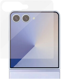PanzerGlass Ultra-Wide Fit Anti-Bacterial Screenprotector voor de Samsung Galaxy Z Flip 7 Transparant