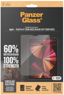 PanzerGlass Ultra Wide Fit Screenprotector voor de Apple iPad Pro 11 (2018/2020/2021/2022) / Air 5 (2022) / Air 4 (2020) Transparant