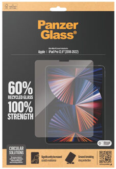 PanzerGlass Ultra Wide Fit Screenprotector voor de Apple iPad Pro 12.9 (2022) / Pro 12.9 (2021) Transparant
