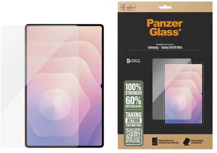 PanzerGlass Ultra Wide Fit Screenprotector voor de Samsung Galaxy Tab S11 Ultra Transparant - 14.6