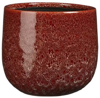 Paola Bloempot - 21x21x19 cm - Keramiek - Rood