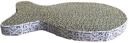 Papasgix Kat Scratcher Huisdieren Producten Board Huisdier Kat Gegolfd Papier Krassen Levert Krabpaal Voor Kat Huis vis