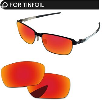 Papaviva Fire Red Spiegel Gepolariseerde Vervanging Lenzen voor Tinfoil Zonnebril Frame 100% UVA en UVB Bescherming