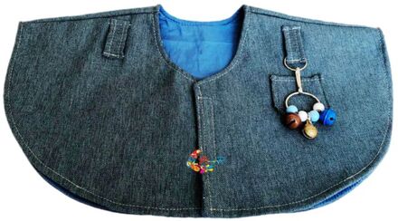 Papegaai Anti-Kras Schouder Protector Hangen Vogel Enkelband Speelgoed Multi-Functionele Blauw