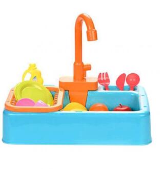 Papegaai Automatische Bad Met Kraan Douche Baden Bad Kooi Schoon Feeder Tool Speelgoed Voor Vogel Blauw