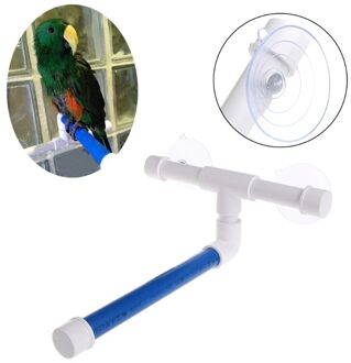 Papegaai Bad Douche Zitstokken Staande Platform Rek Zuig Muur Cup Vogel