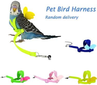 Papegaai Bird Harness Leash Vliegende Touw Bandjes Outdoor Training Trekkabel Voor Grasparkiet Dwergpapegaai Valkparkiet Kleine Vogels