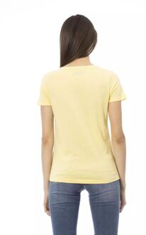 Papegaai Graphic T-shirt Korte Mouwen Reguliere Pasvorm Geel - L