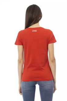 Papegaai Graphic T-shirt met Korte Mouwen - maat 2XL Rood