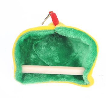 ! Papegaai Hangmat Met Staande Stok Vogel Tent Pluche Opknoping Nest Verdikte Warme Driehoek Snavel Papegaai Nest Dierbenodigdheden