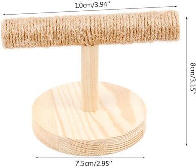 Papegaai Houten Tafelblad Baars Vogel Stand Training Oefening Voeten Klauw Slijpen 449C