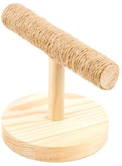 Papegaai Houten Tafelblad Baars Vogel Stand Training Oefening Voeten Klauw Slijpen E7CC