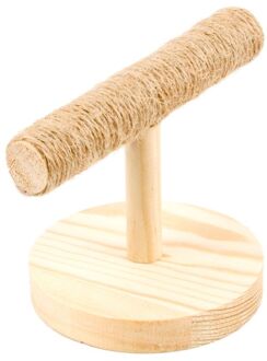 Papegaai Houten Tafelblad Baars Vogel Stand Training Oefening Voeten Klauw Slijpen