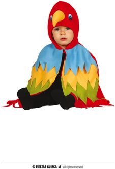 Papegaai Kostuum Baby Rood - Zalm, Multikleur - Print