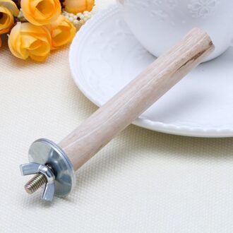 Papegaai Pet Ruwe Hout Speelgoed Stand Parkiet Tak Hamster Zitstokken voor Vogelkooi 1.5x10cm