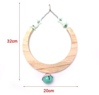 Papegaai Swing Baars Stand Opknoping Hangmat Bel Speelgoed Huisdier Kooi Vogel Houten Chew Speelgoed