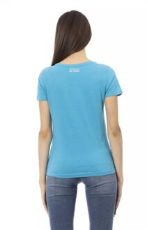 Papegaai T-shirt Casual Stijl Lichtblauw