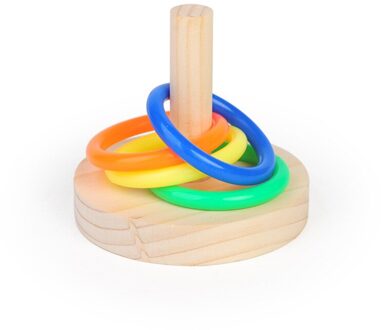 Papegaai Vogel Ring Speelgoed Massief Houten Educatief Vogel Benodigdheden Papegaai Intelligentie Ontwikkeling Training Interactieve Speelgoed Vogel Leveranties