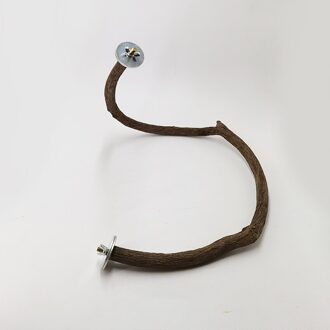 Papegaai Vogel Tak Pole U-Vormige S-Vormige Slijpen Klauw Rek Massief Hout Stand Gecombineerd Kooi Accessoires Vogel levert ZA263 80-90cm