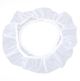 Papegaai Vogelkooi Mesh Cover Shell Rok Netto Eenvoudige Reiniging Zaad Catcher Guard Vogelkooi Accessoires Luchtige Mesh Vogelkooi netto wit / M
