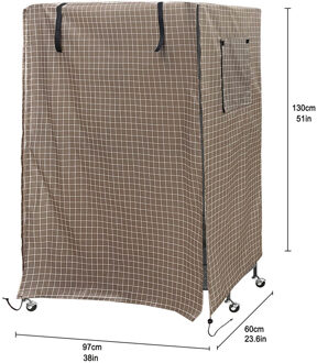 Papegaaien Volière Vogelkooi Cover Goede Nacht Oxford Doek Waterdicht Anti-Uv Vogelkooi Cover Met Mesh Venster Voor Grote Vogelkooi koffie