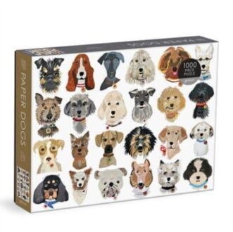 Paper Dogs 1000 PC Puzzle -  Galison (ISBN: 9780735371941)