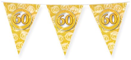 Paper dreams vlaggenlijn 60 jaar getrouwd 10 meter goud Goudkleurig