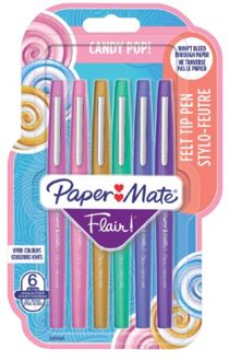 Paper Mate FLAIR CANDY POP ASSORTED BLISTER X6