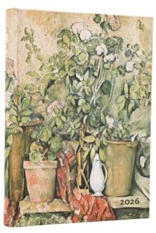 Paperblanks 2026 day planner cezanne’s terracott pots and flowers, 12 maanden, midi