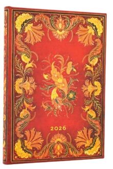 Paperblanks 2026 weekly planner fiammetta, 12 maanden, verticaal, midi