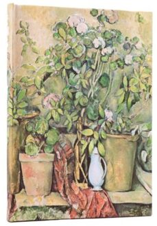 Paperblanks adresboek, cezanne's terracotta pots and flowers, hardcover, midi