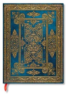 Paperblanks cahier, blue luxe design, hardcover, formaat ultra 18 x 23 cm, gelinieerd