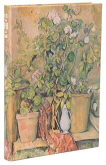 Paperblanks cahier, cezanne's terracotta plants and flowers, hardcover, formaat midi, gelinieerd