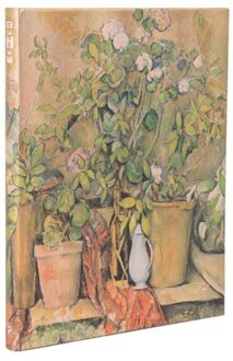 Paperblanks cahier, cezanne's terracotta plants and flowers, hardcover, formaat ultra, blanco