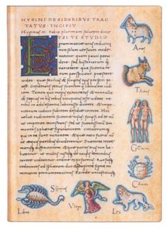 Paperblanks cahier, formaat 13 x 18 cm., uitvoering de sideribus tractatus - astronomic