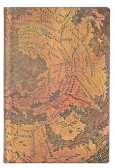 Paperblanks cahier, formaat 13 x 18 cm., uitvoering hunt - lenox globe midi, gelinieerd