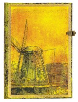 Paperblanks cahier, formaat 13 x 18 cm., uitvoering rembrandt's 350th anniversary midi,