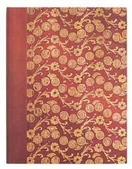 Paperblanks cahier, formaat 18 x 23 cm., uitvoering virgina woolf's notebooks - the waves