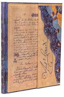 Paperblanks cahier, gaudi manuscript of reus, hardcover, formaat ultra, blanco