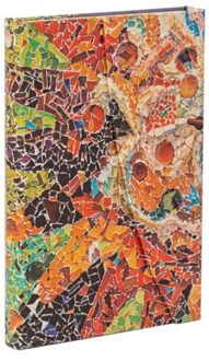 Paperblanks cahier, gaudi's mosaics, hardcover, formaat mini, gelinieerd