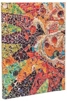 Paperblanks cahier, gaudi's mosaics, hardcover, formaat ultra, blanco