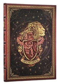 Paperblanks cahier, harry potter: gryffindor, hardcover, midi, blanco