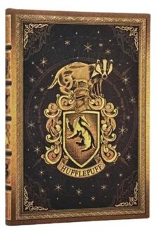 Paperblanks cahier, harry potter: hufflepuff, hardcover, midi, gelinieerd